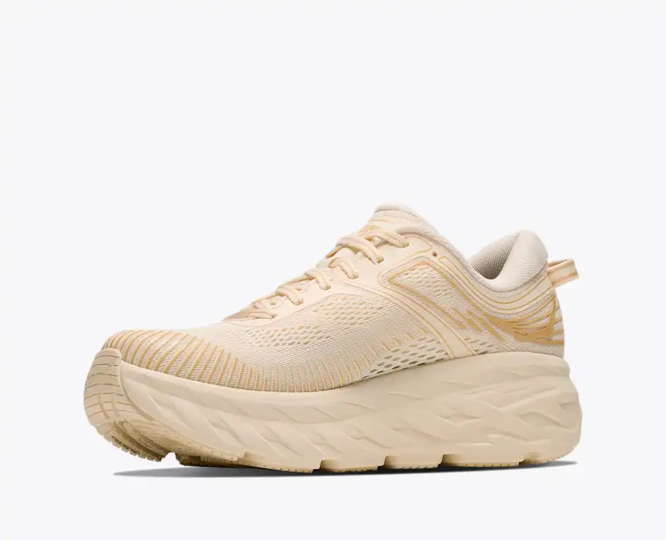 HOKA Bondi 7 Women's product view 3 — Vintage Yellow / Honeycomb