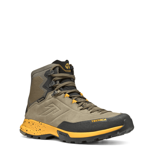 Tecnica Forge Hike Mid GTX MS product view 1 — Dark Olive - Yellow