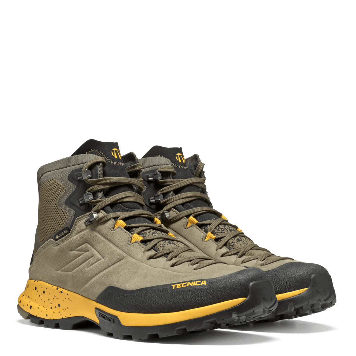 Tecnica Forge Hike Mid GTX MS product view 6 — Dark Olive - Yellow