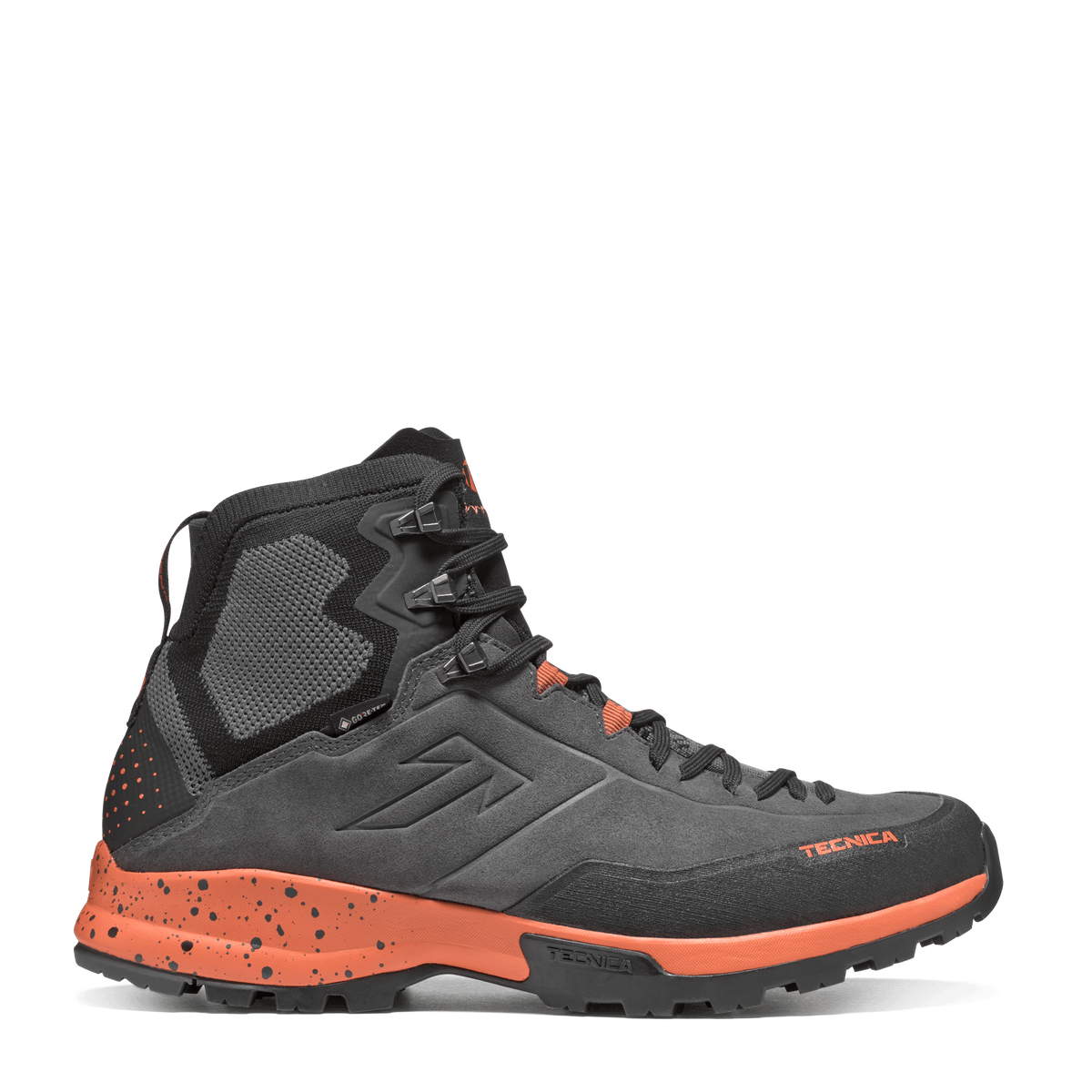 Tecnica Forge Hike Mid GTX MS product view 2 — Dark Grey - Icon Orange