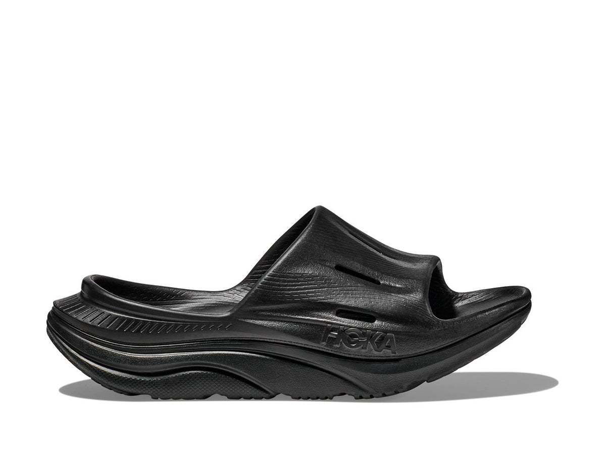 HOKA Ora Recovery Slide 3 Unisex product view 1 — Black / Black