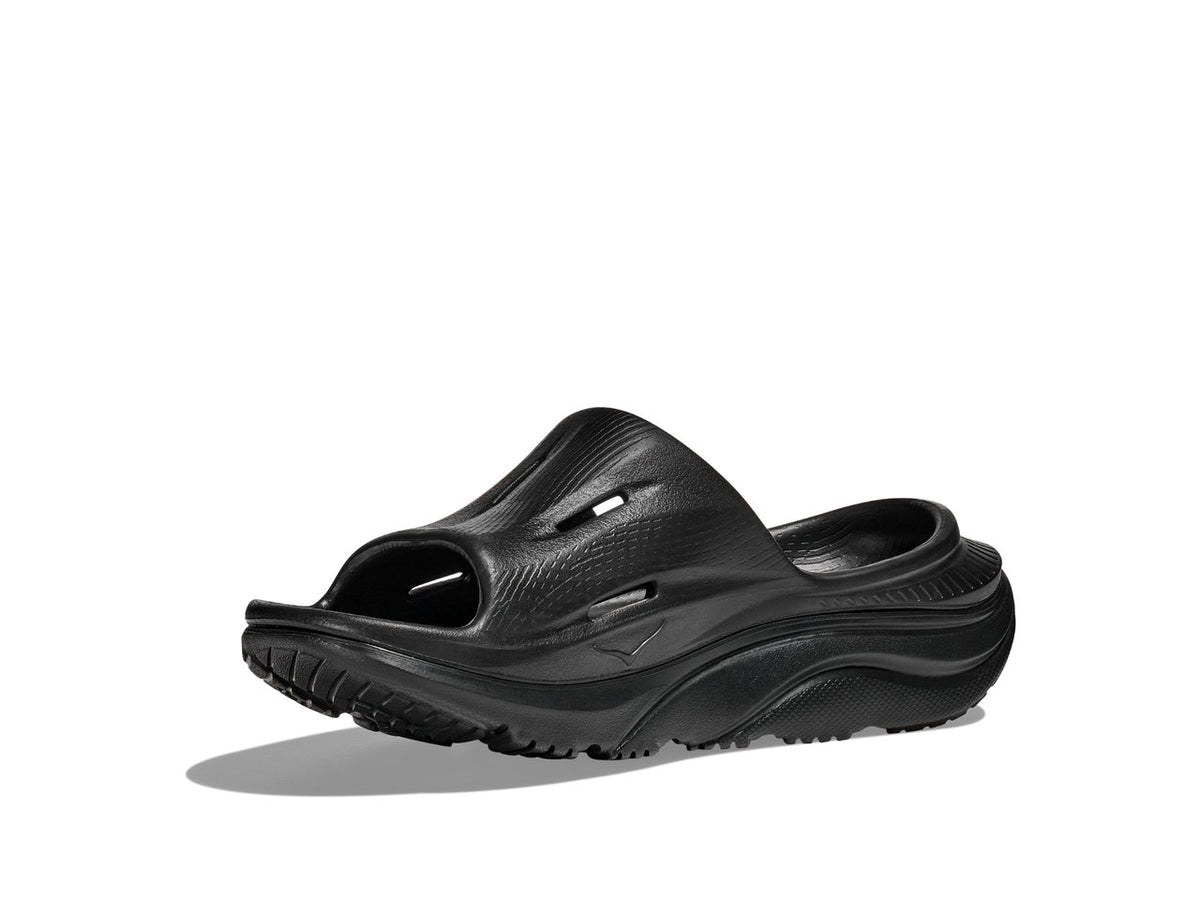 HOKA Ora Recovery Slide 3 Unisex product view 3 — Black / Black