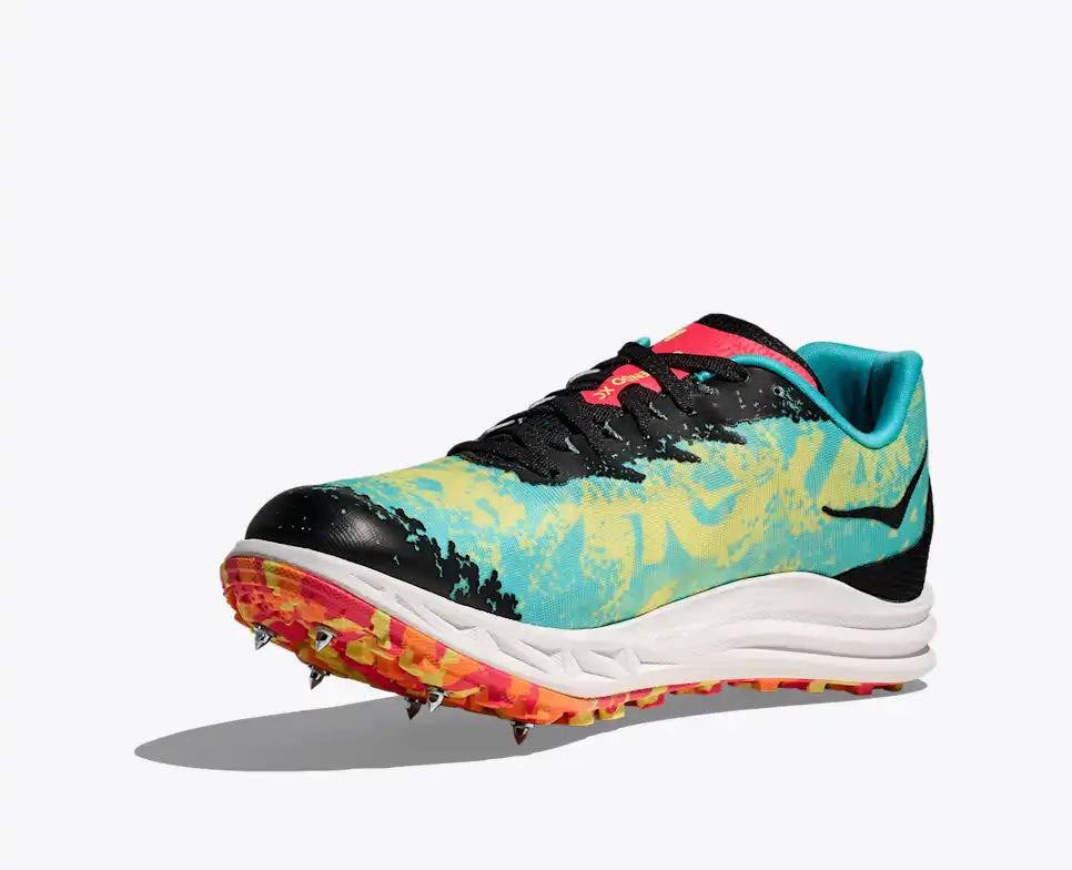 HOKA Crescendo XC Unisex product view 3 — Cielo Blue / Yuzu
