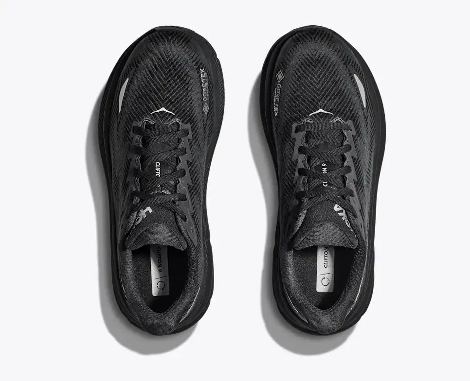 HOKA Clifton 9 GORE-TEX Men's product view 2 — Black / Black