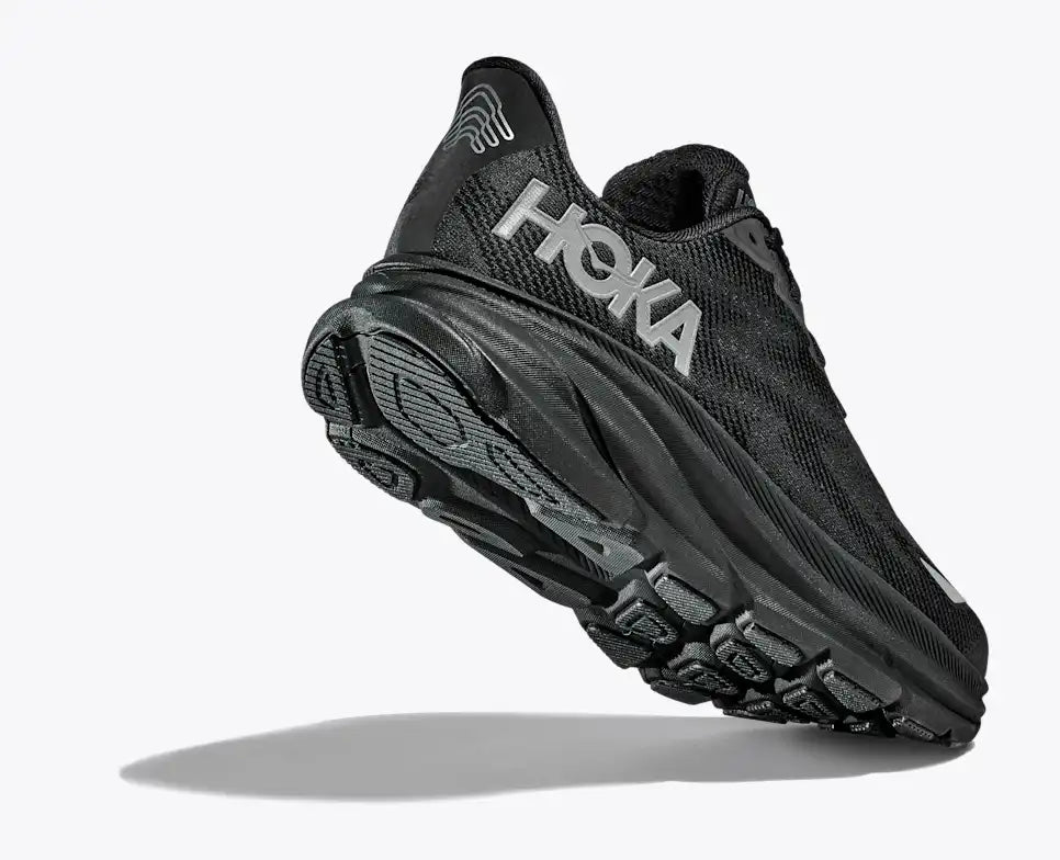 HOKA Clifton 9 GORE-TEX Men's product view 4 — Black / Black