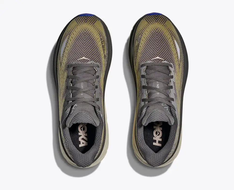 HOKA Clifton 9 GORE-TEX Men's product view 2 — Gravel / Eggshell