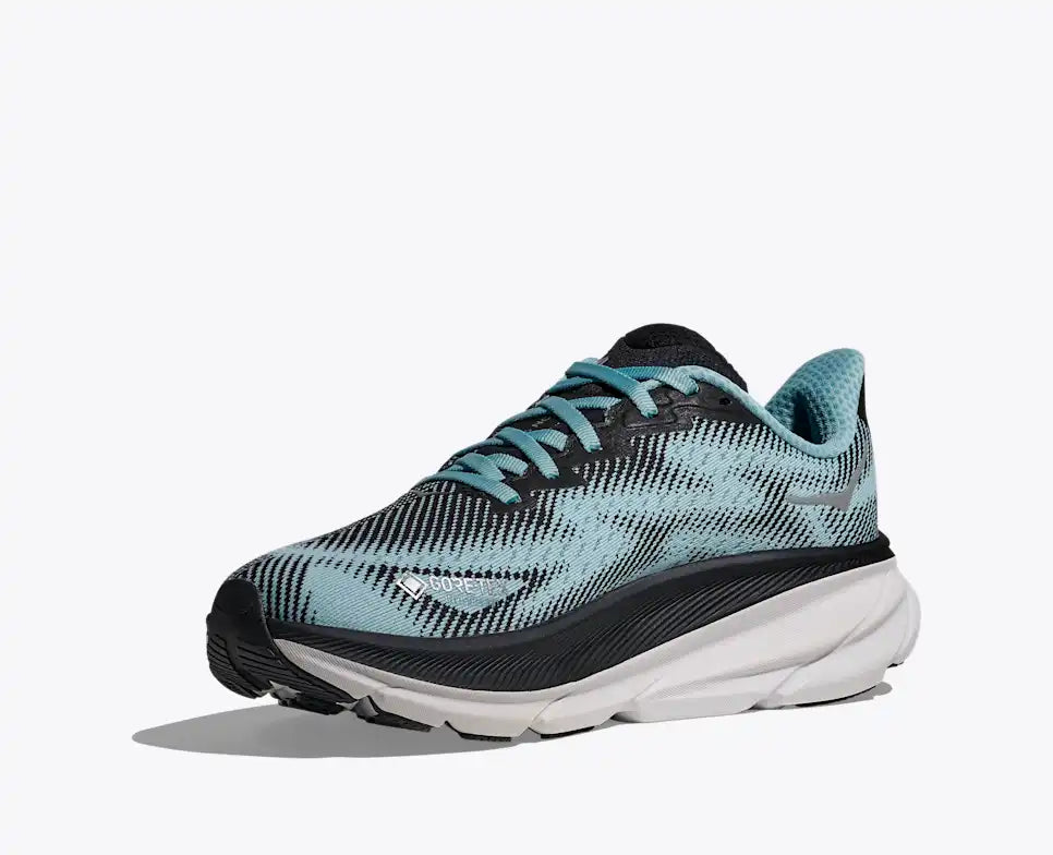 HOKA Clifton 9 GORE-TEX Women's product view 3 — Black / Raindrop