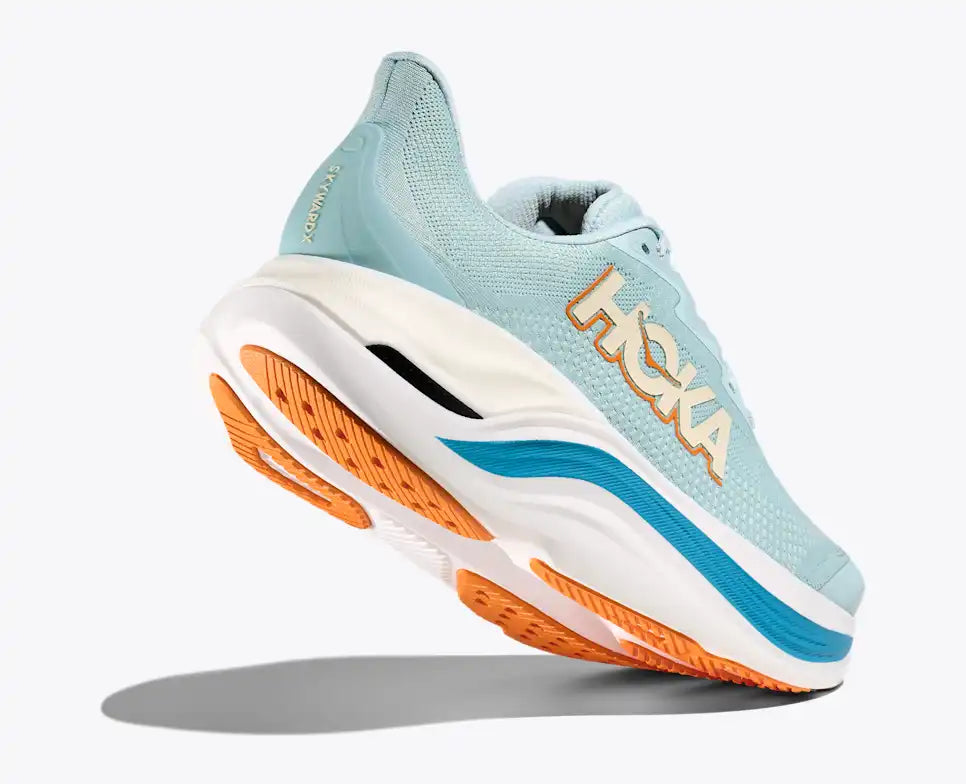 HOKA Skyward X Men's product view 4 — Clear Sea / Alpine Blue
