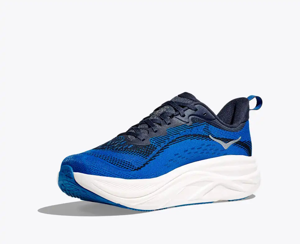 HOKA Skyflow Men's product view 3 — Varsity Navy / Electric Cobalt