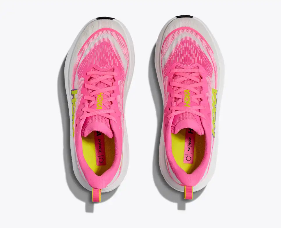 HOKA Skyflow Women's product view 2 — Neon Rose / Neon Hoka Citrus