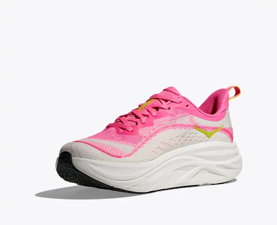 HOKA Skyflow Women's product view 3 — Neon Rose / Neon Hoka Citrus