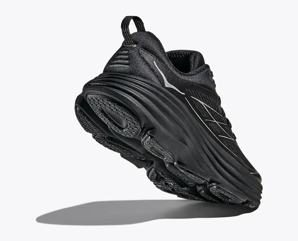HOKA Stealth/Tech Bondi 8 Caged Unisex product view 4 — Black / Silver