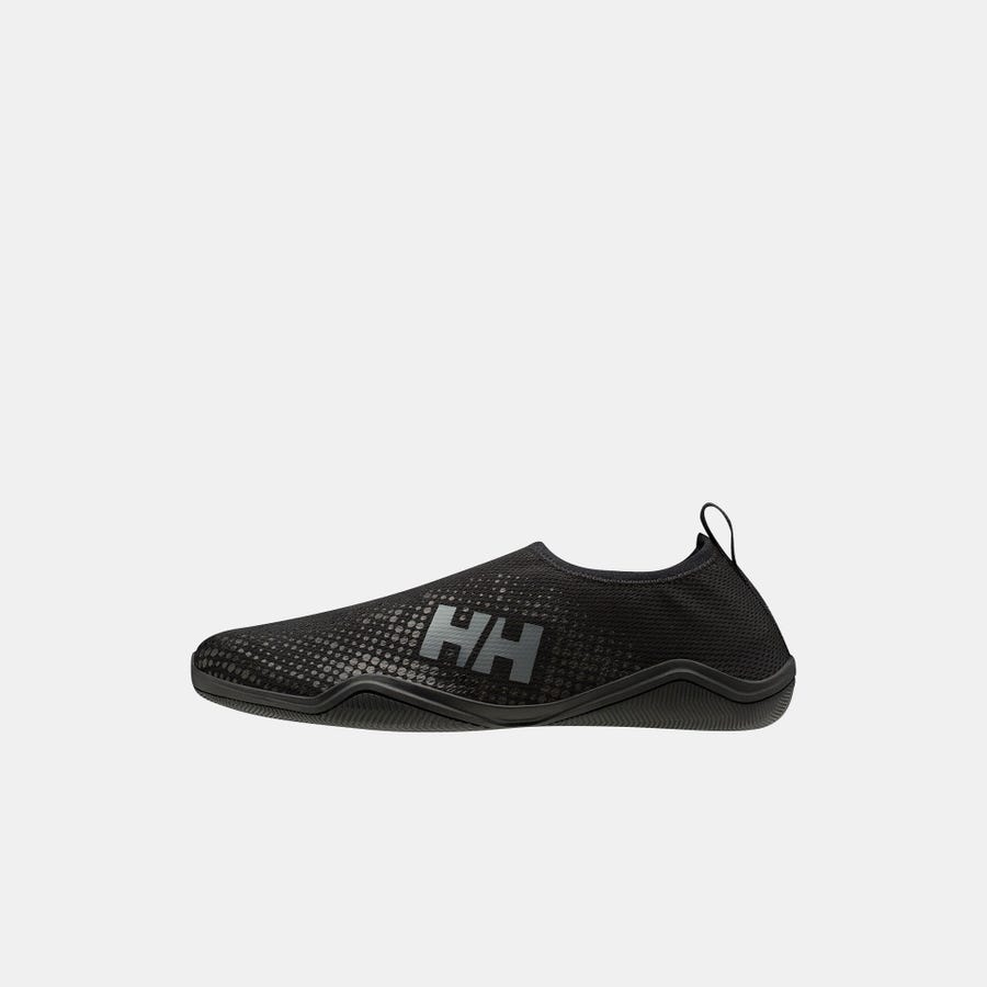 Helly Hansen Men's Crest Watermoc Shoes product view 1 — Black / Charc