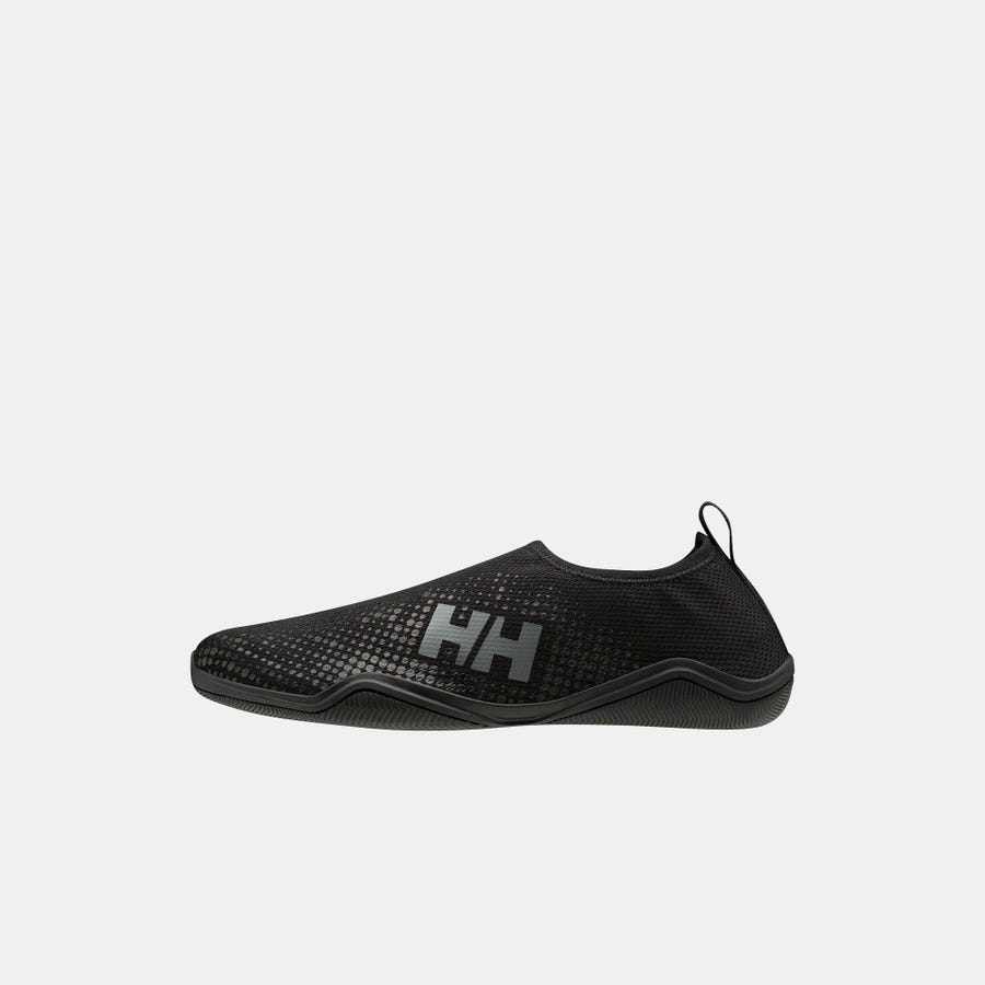 Helly Hansen Men's Crest Watermoc Shoes product view 2 — Black / Charc
