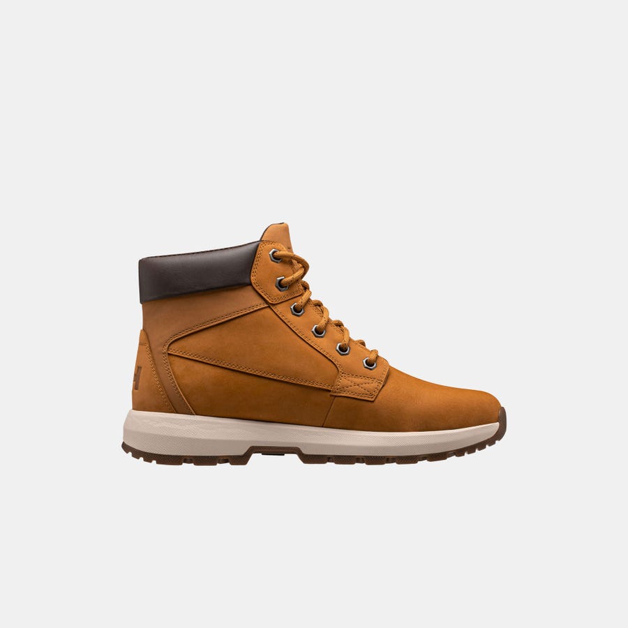 Helly Hansen Men's Bowstring Primaloft Insulated Winter Boots product view 2 — Honey Wheat / Snow