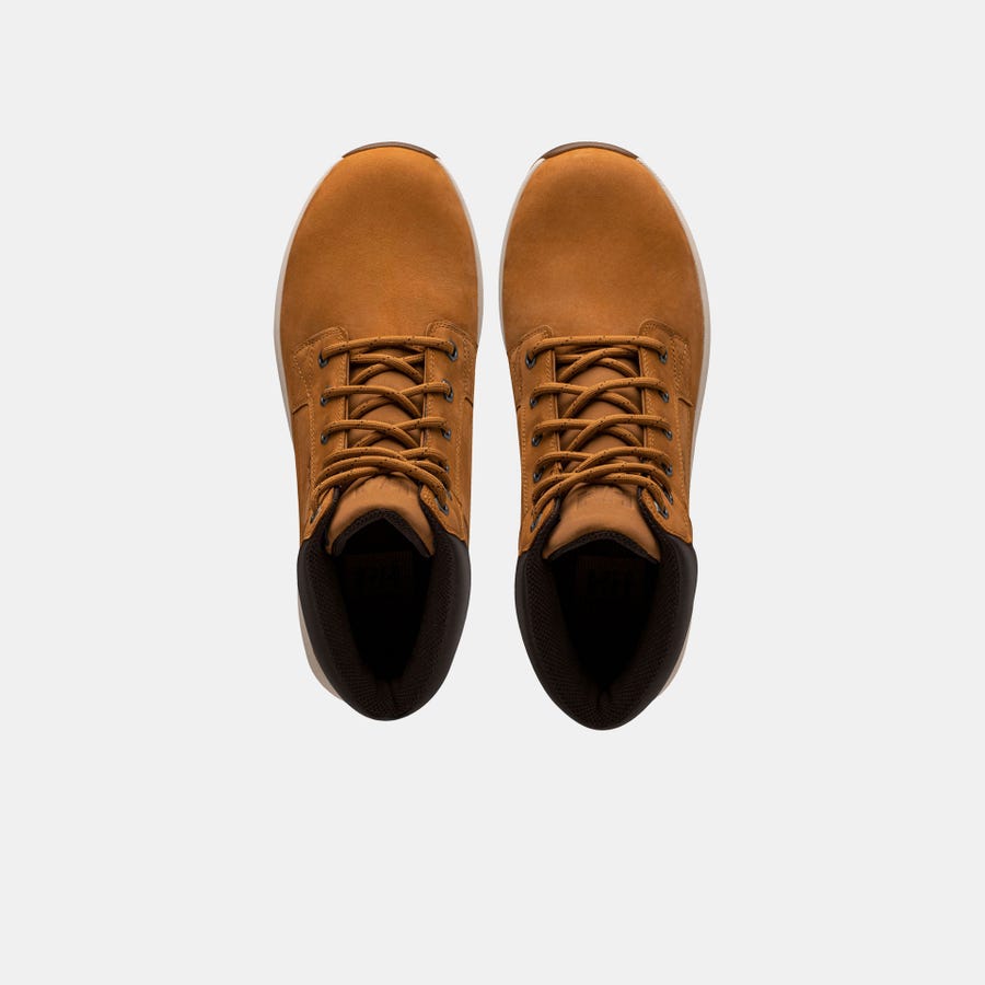 Helly Hansen Men's Bowstring Primaloft Insulated Winter Boots product view 3 — Honey Wheat / Snow