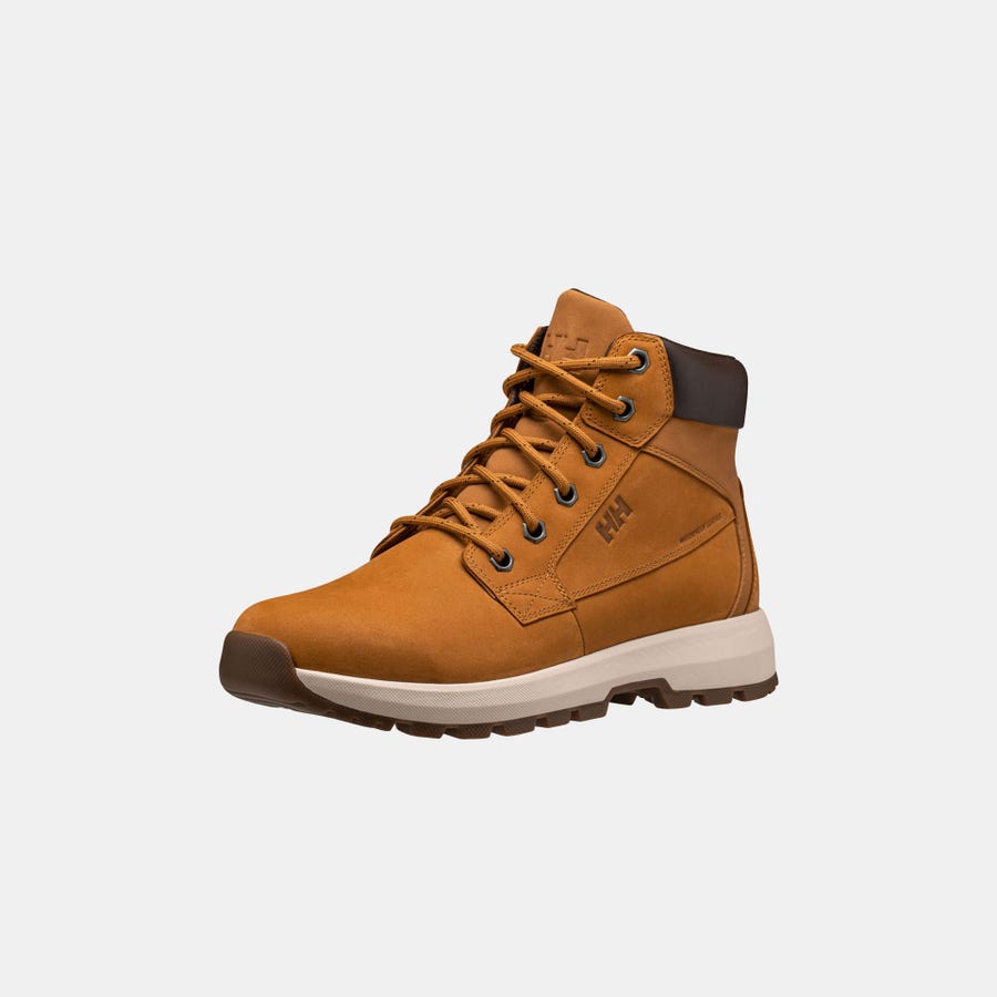 Helly Hansen Men's Bowstring Primaloft Insulated Winter Boots product view 6 — Honey Wheat / Snow
