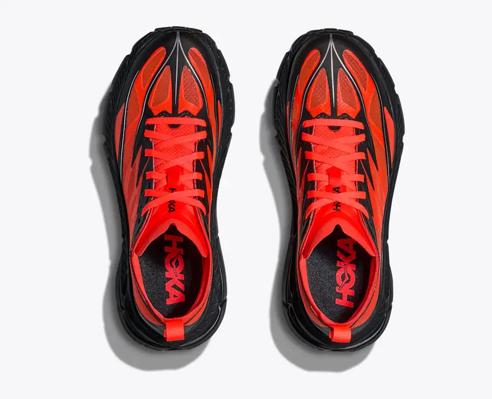 HOKA Mafate Speed 4 Lite Unisex product view 2 — Neon Flame / Black