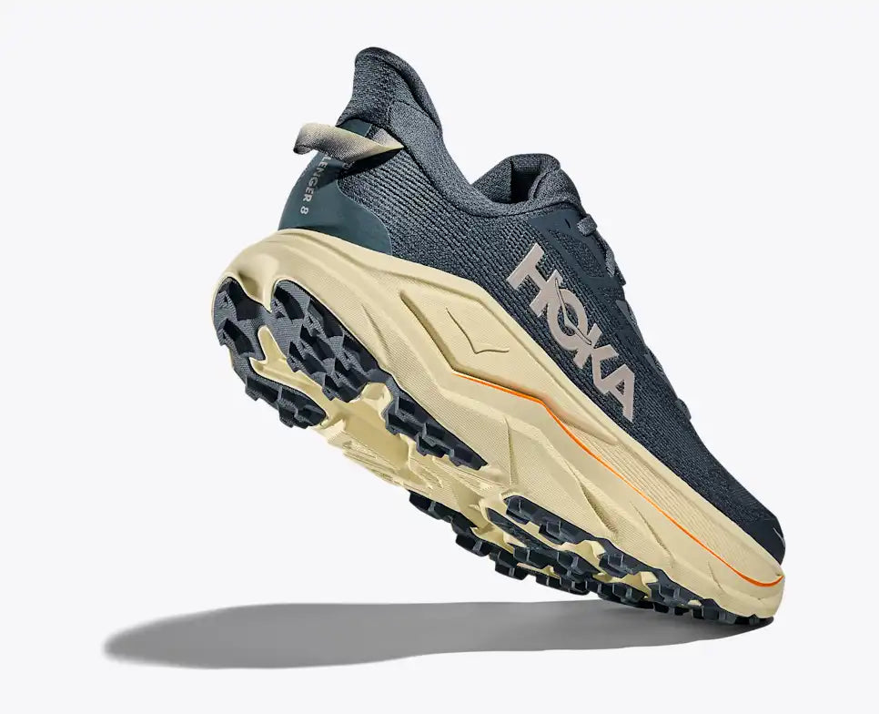 HOKA Challenger 8 Men's product view 4 — Faded Navy / Pampas Grass