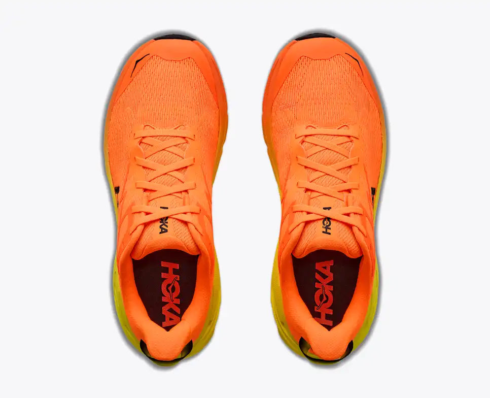 HOKA Challenger 8 Men's product view 2 — Neon Tangerine / Hoka Citrus
