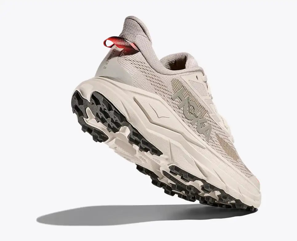HOKA Challenger 8 Women's product view 4 — Stucco / Asphalt Grey
