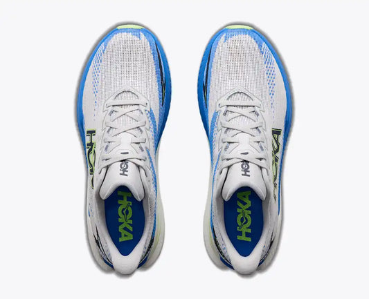 HOKA Mach X 3 Men's product view 2 — Cosmic Grey / Virtual Blue