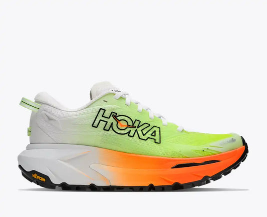 HOKA Mafate 5 Men — Frost / Neon Tangerine — view 1