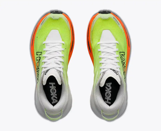 HOKA Mafate 5 Men — Frost / Neon Tangerine — view 2