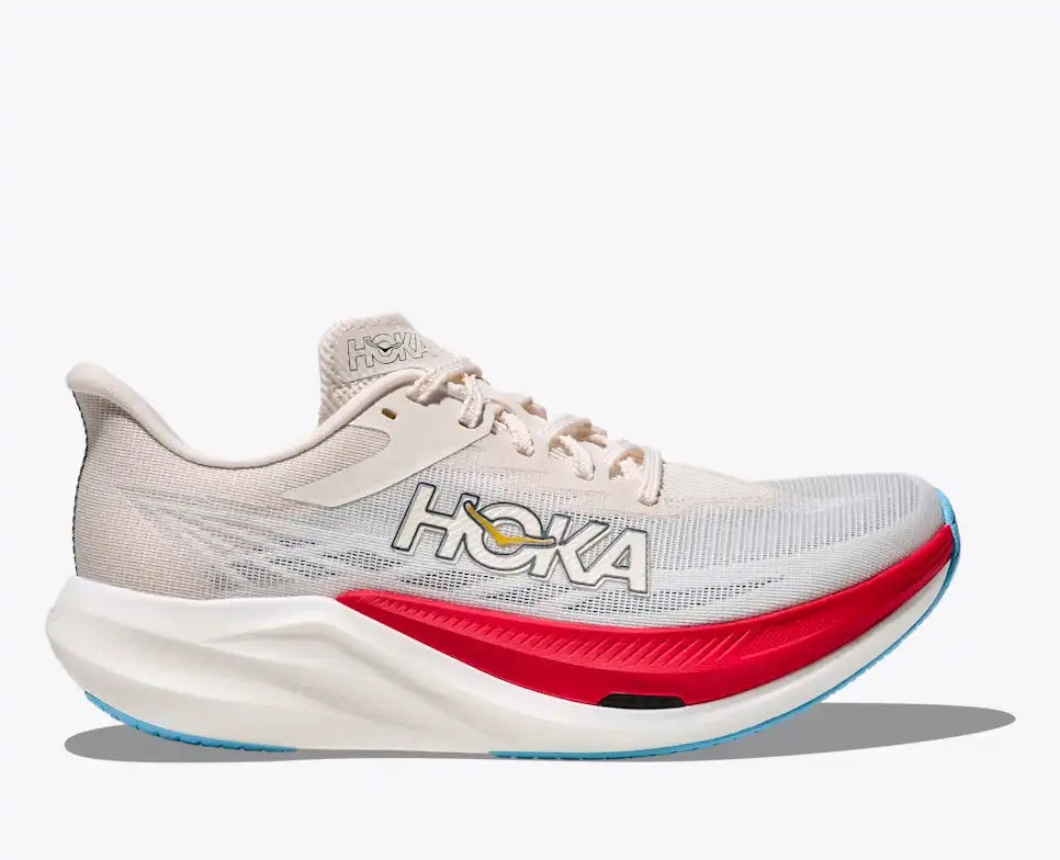 HOKA Rocket X 3 Unisex product view 1 — Alabaster / Frost