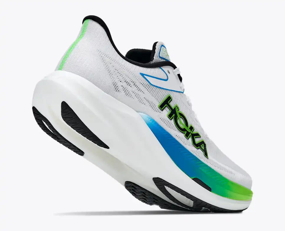 HOKA Rocket X 3 Unisex product view 4 — Frost / Electric Lime