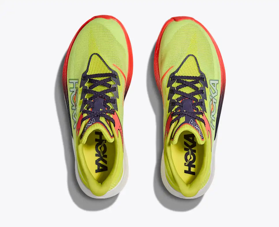 HOKA Rocket X 3 Unisex product view 2 — Neon Yuzu / Squid Ink