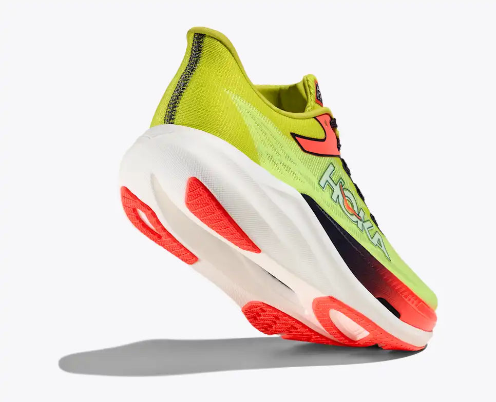 HOKA Rocket X 3 Unisex product view 4 — Neon Yuzu / Squid Ink