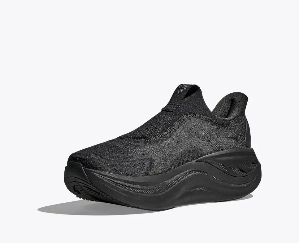 HOKA Skyward Laceless Men's product view 3 — Black / Black