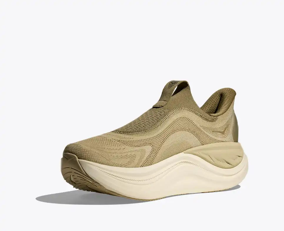 HOKA Skyward Laceless Unisex product view 3 — Grassland / Wild Mushroom