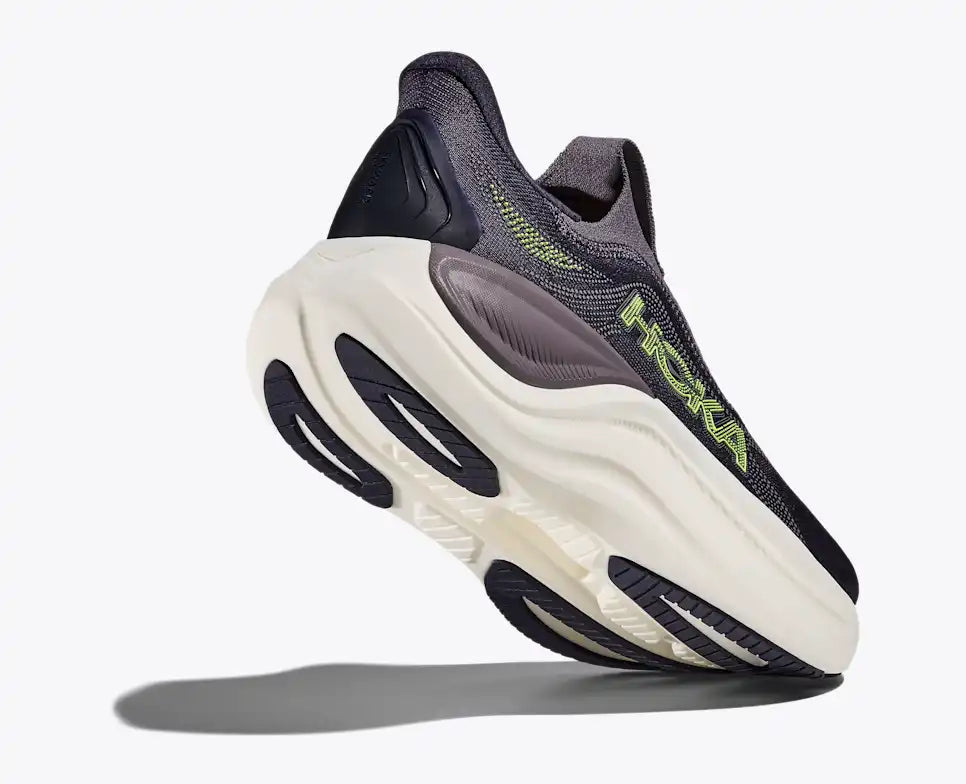HOKA Skyward Laceless Men's product view 4 — Squid Ink / Neon Yuzu