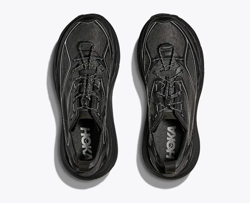 HOKA Stinson One7 Unisex product view 2 — Black / Silver