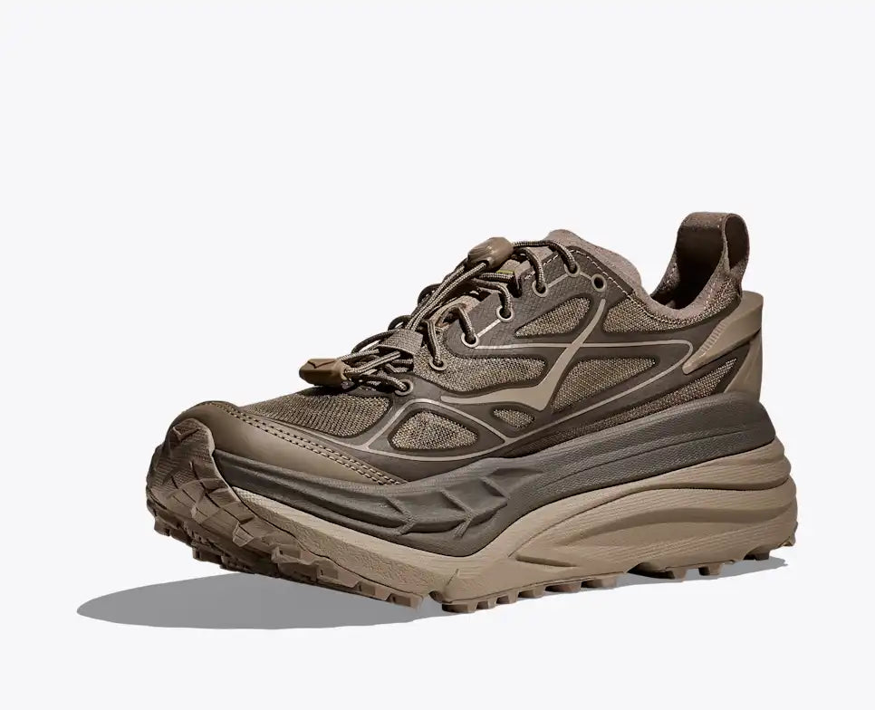 HOKA Stinson One7 Unisex product view 3 — Light Roast / Asphalt