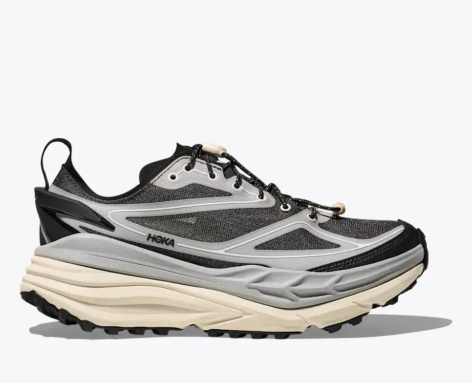 HOKA Stinson One7 Unisex product view 1 — Stellar Grey / Eggshell