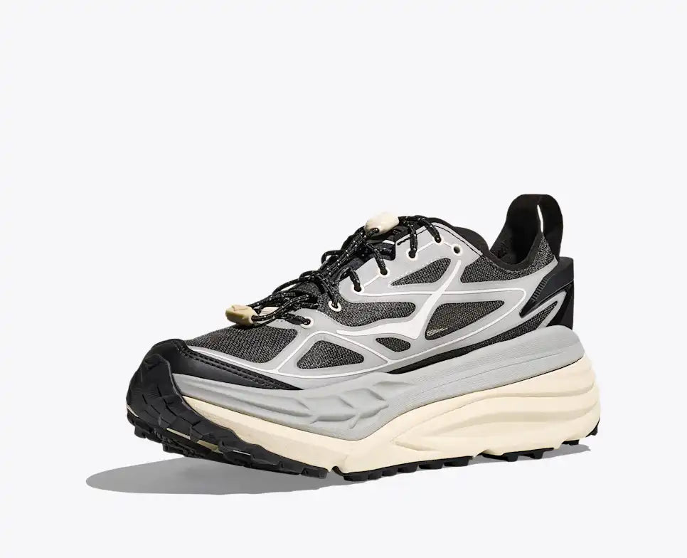 HOKA Stinson One7 Unisex product view 3 — Stellar Grey / Eggshell