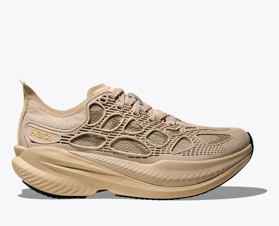 HOKA Mach X Caged Unisex product view 1 — Cream / Split Pea