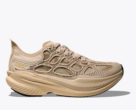 HOKA Mach X Caged Unisex product view 1 — Cream / Split Pea