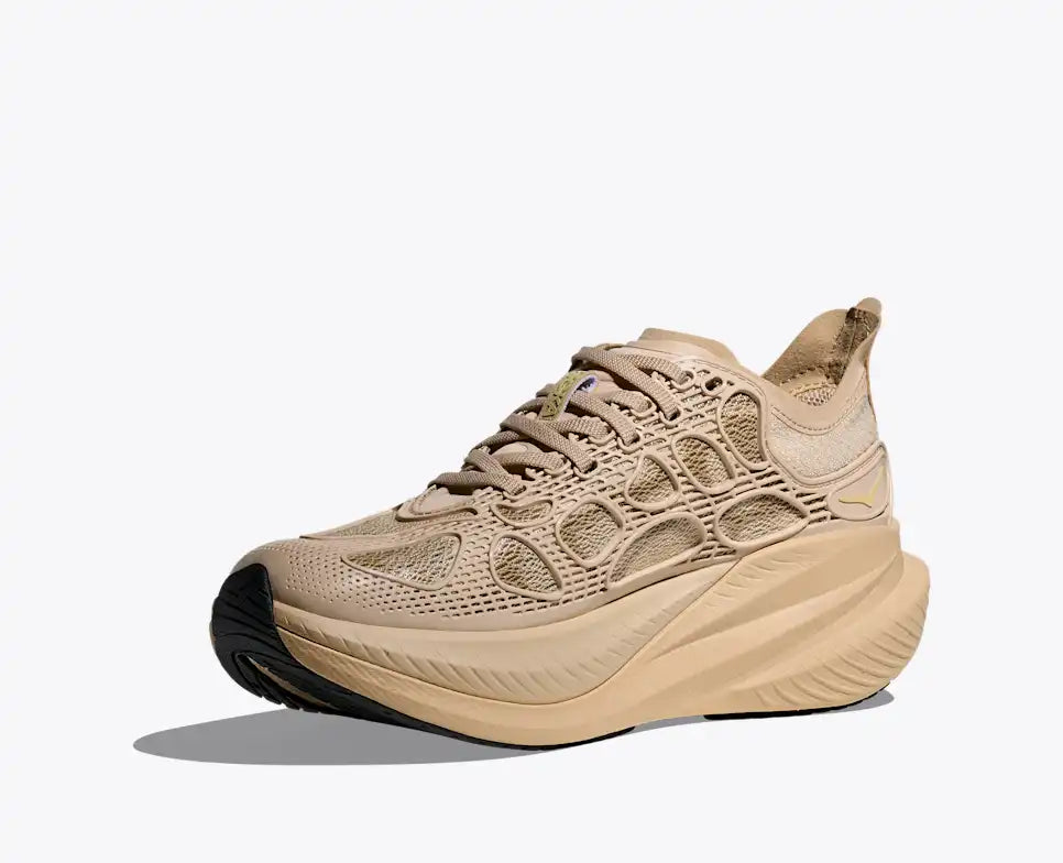 HOKA Mach X Caged Unisex product view 3 — Cream / Split Pea