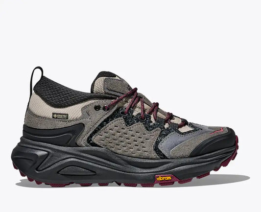 HOKA Elite Terrain System Kaha 3 Low GORE-TEX Unisex product view 1 — Black / Stone Fruit