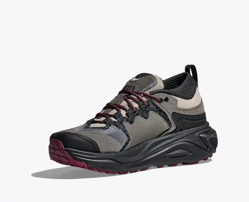 HOKA Elite Terrain System Kaha 3 Low GORE-TEX Unisex product view 3 — Black / Stone Fruit