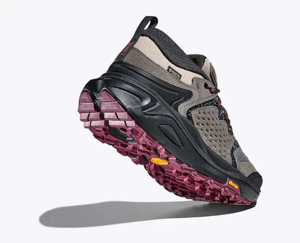 HOKA Elite Terrain System Kaha 3 Low GORE-TEX Unisex product view 4 — Black / Stone Fruit