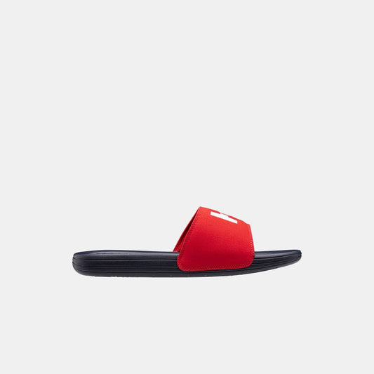 Helly Hansen Men's H/H Slides product view 2 — Navy / Alert Red