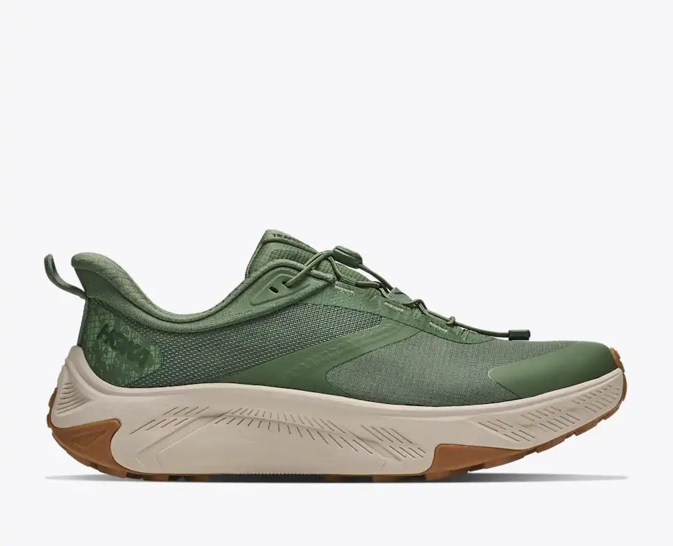 HOKA Transport 2 Men's product view 1 — Nettle Leaf / River Rock Grey