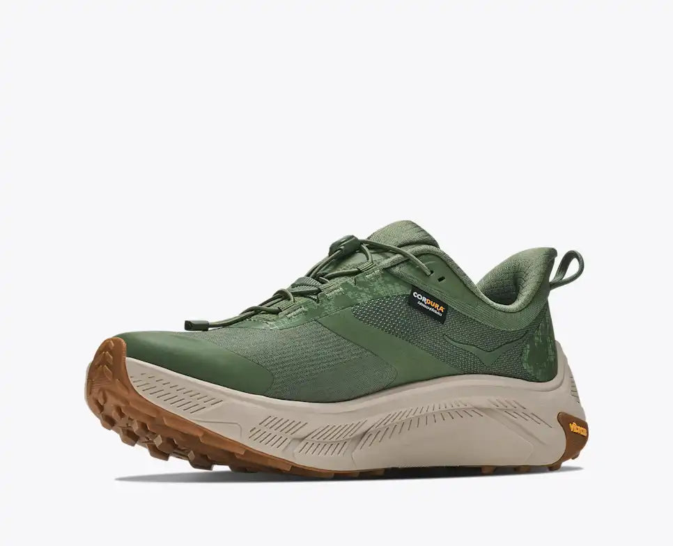 HOKA Transport 2 Men's product view 3 — Nettle Leaf / River Rock Grey