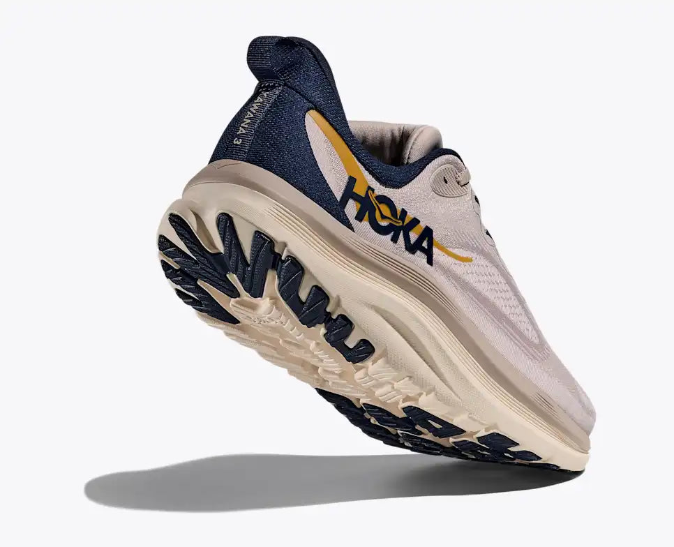HOKA Kawana 3 Unisex product view 4 — Putty / Midnight Blue