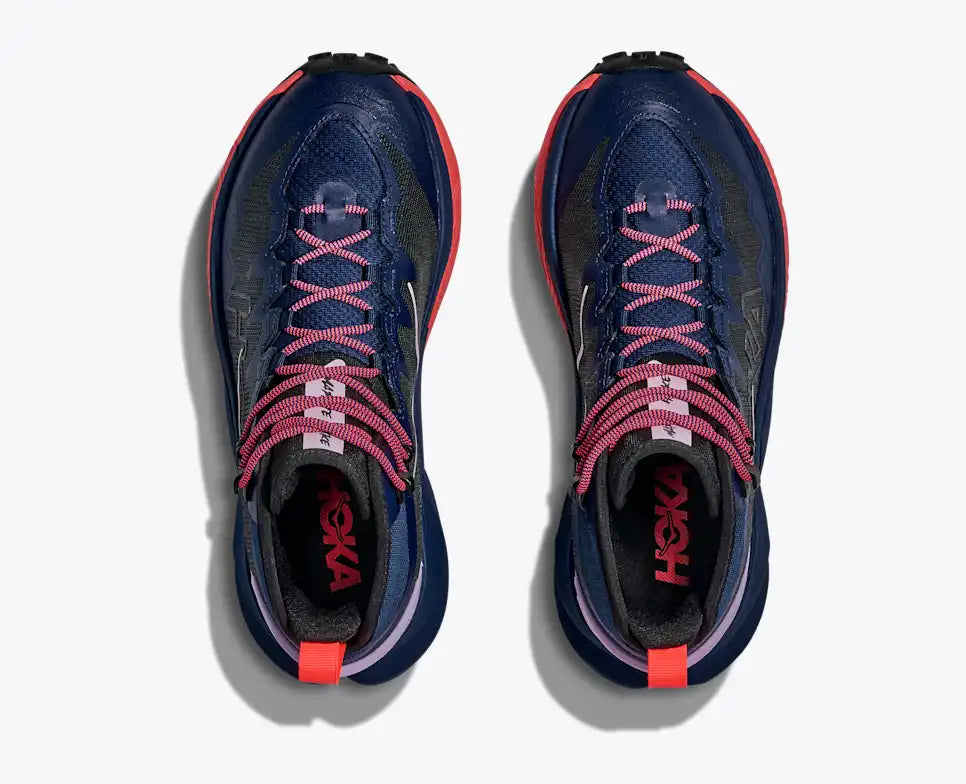 HOKA Mafate Hike Women's product view 2 — Midnight Blue / Neon Flame